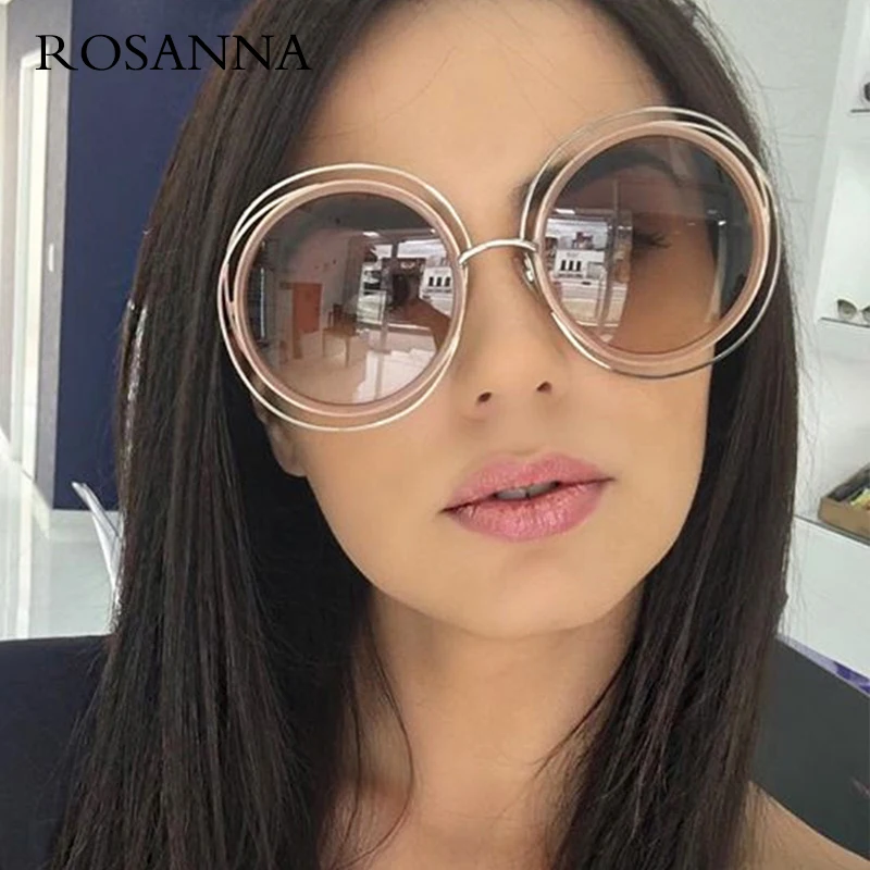 ROSANNA Vintage Oversize Round Sunglasses Women Alloy Hollow Sunglasses Brand Designer fashion Big Size Lady Classic Sun Glasses
ROSANNA Vintage Oversize Round Sunglasses Women Alloy Hollow Sunglasses Brand Designer fashion Big Size Lady Classic Sun Glasses