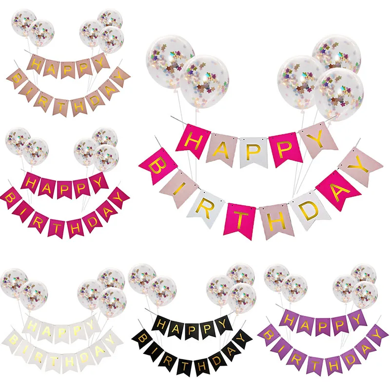 Happy Birthday Banner Party Gold Confetti Balloons Letter Banner Birthday Party Decorations Boy Girl Kids Party Favors
Happy Birthday Banner Party Gold Confetti Balloons Letter Banner Birthday Party Decorations Boy Girl Kids Party Favors