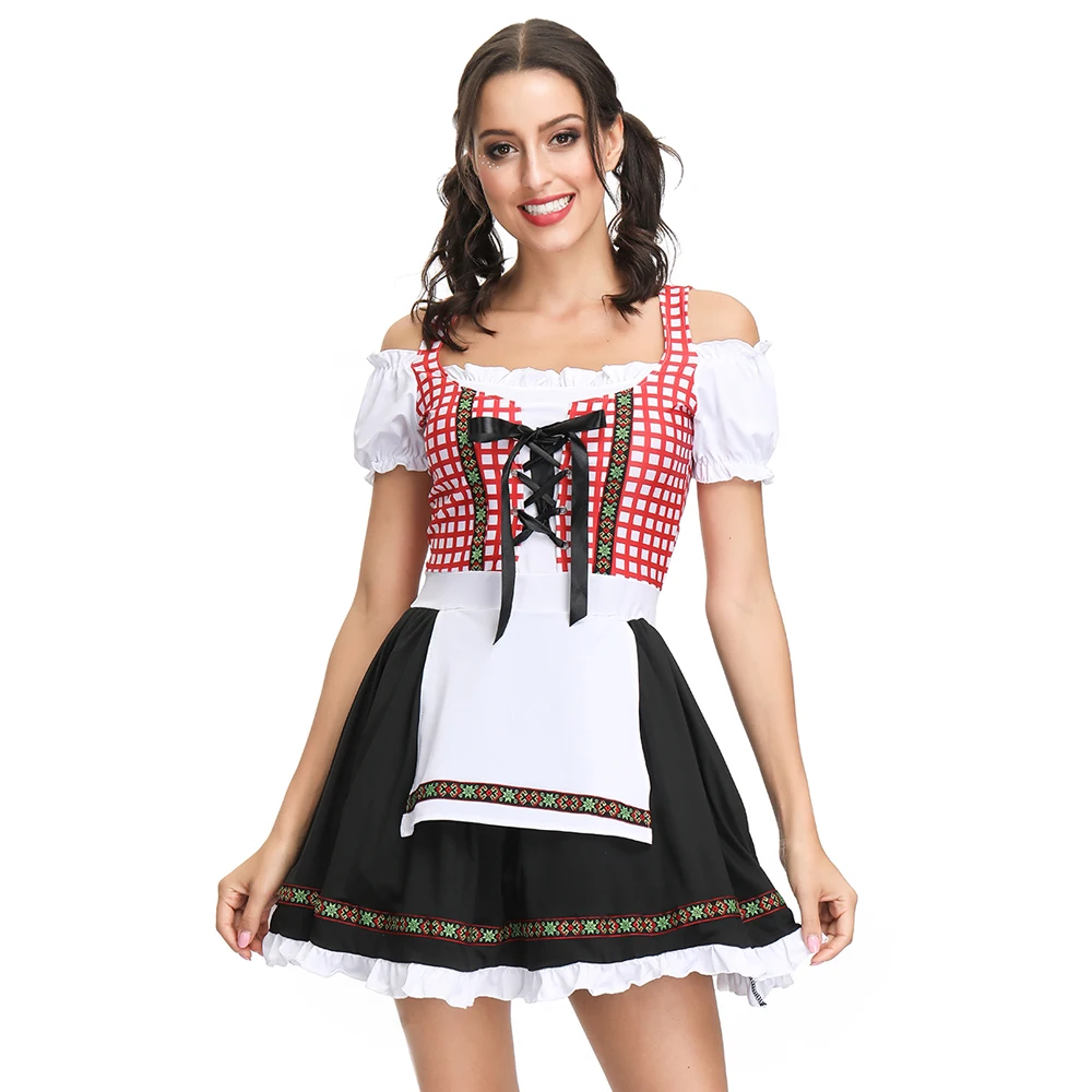 Deluxe Bavaria Tradition Oktoberfest Dirndl Outfit Beer Wench Costume For Women Dress + Apron + Blouse
Deluxe Bavaria Tradition Oktoberfest Dirndl Outfit Beer Wench Costume For Women Dress + Apron + Blouse
