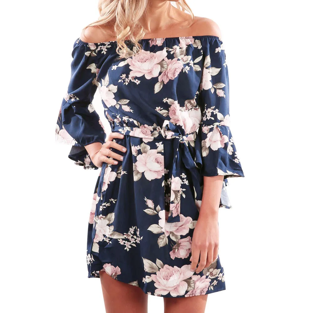 SAGACE Women Dresses 2019 new Summer Off Shoulder Floral Print sexy Short Mini Dress Ladies Casual Beach Party Dresses female
SAGACE Women Dresses 2019 new Summer Off Shoulder Floral Print sexy Short Mini Dress Ladies Casual Beach Party Dresses female