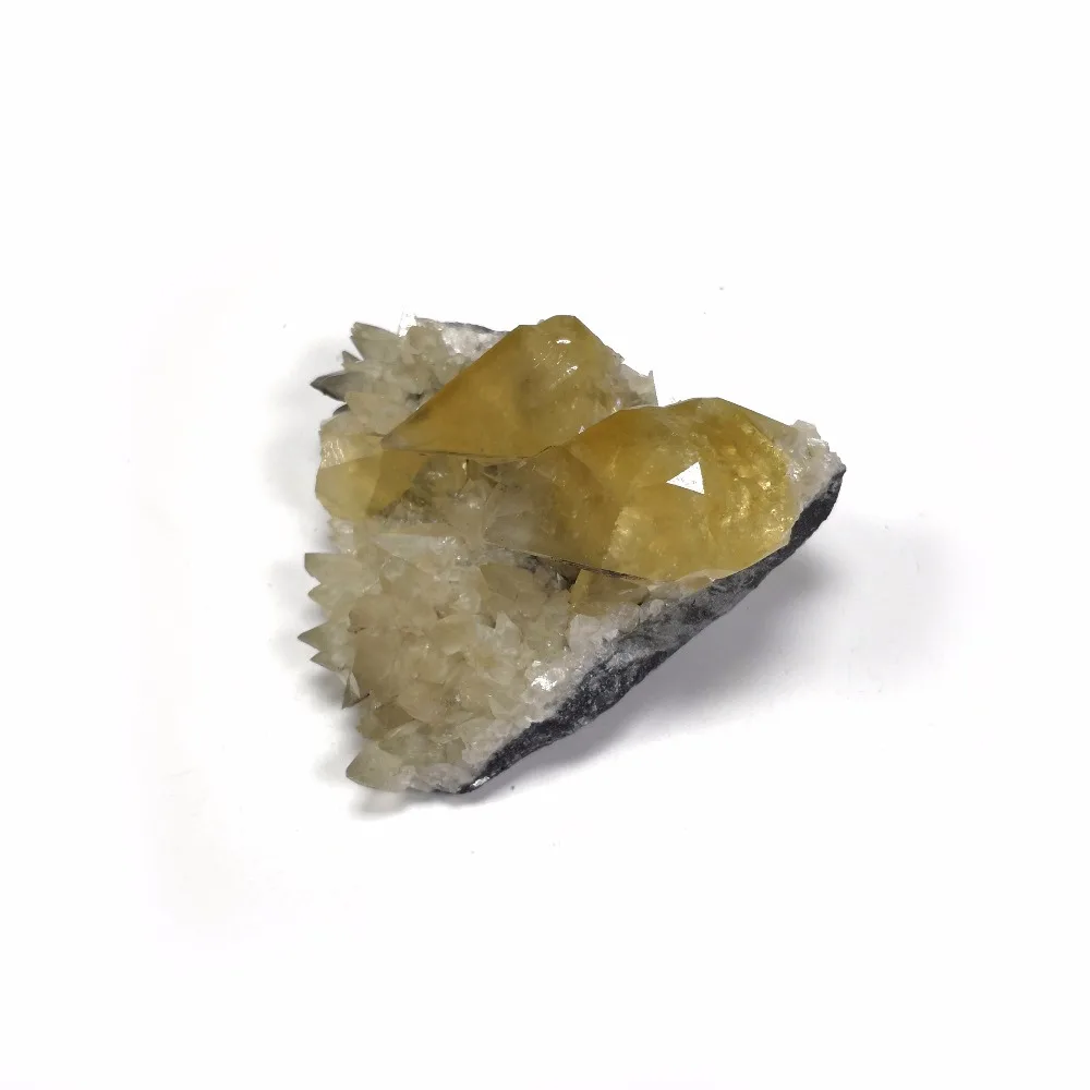 

316g Beautifully natural Stones and Minerals Rock Golden YELLOW CALCITE Crystal D5-15