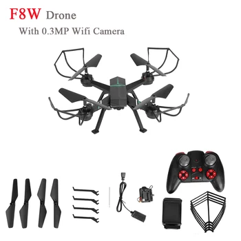 F8W 2.4GHz 4CH RC Drone With 0.3MP Wifi Camera Altitude Hold Headless Mode One-key 3D Rolling Remote Control Quadcopter Toys
F8W 2.4GHz 4CH RC Drone With 0.3MP Wifi Camera Altitude Hold Headless Mode One-key 3D Rolling Remote Control Quadcopter Toys