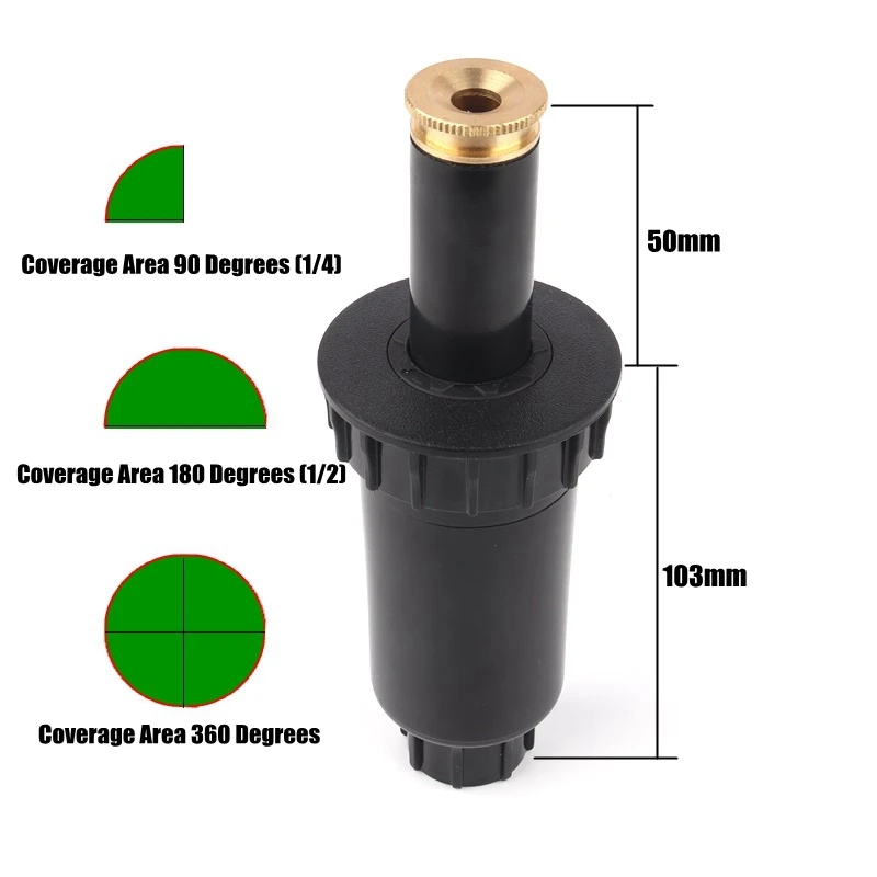4pcs 1/2" 90-360 Degrees Adjustable Plastic Pop-up Sprinkler Park Square Garden Lawn Flower Plant Irrigation Copper Spray Nozzle
4pcs 1/2" 90-360 Degrees Adjustable Plastic Pop-up Sprinkler Park Square Garden Lawn Flower Plant Irrigation Copper Spray Nozzle