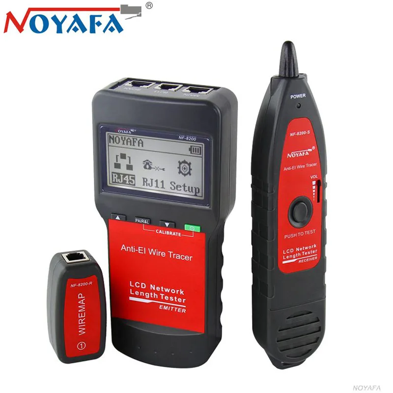 Original Noyafa NF-8200 Professional LAN Network Cable Tester Telephone Wire Tracker for UTP STP RJ45 RJ11 Diagnose Tone Tracer
Original Noyafa NF-8200 Professional LAN Network Cable Tester Telephone Wire Tracker for UTP STP RJ45 RJ11 Diagnose Tone Tracer