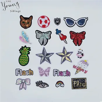 New arrive Cartoon Embroidery patch Hot melt adhesive Patch Sequins DIY Iron on patch Badges Clothing Decorate Sewing Accessory
New arrive Cartoon Embroidery patch Hot melt adhesive Patch Sequins DIY Iron on patch Badges Clothing Decorate Sewing Accessory
