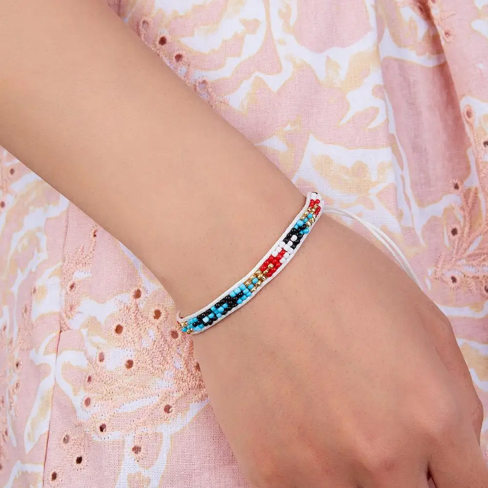 Bohemian DIY Weave Rope Bracelets Multicolor Beads Cotton Rope Braided Bracelet for Women Friendship Handmade Jewelry Gift
Bohemian DIY Weave Rope Bracelets Multicolor Beads Cotton Rope Braided Bracelet for Women Friendship Handmade Jewelry Gift