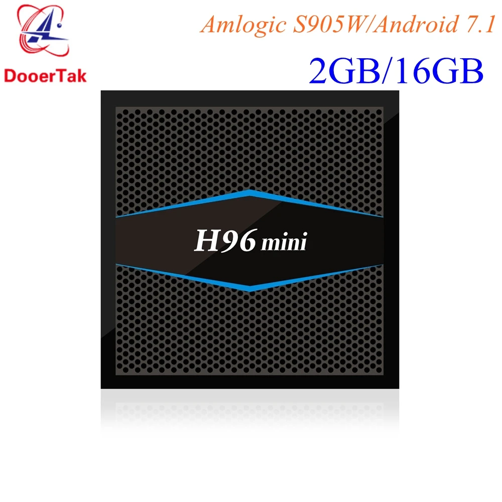 

H96 mini TV BOX Android 7.1 Amlogic S905W Quad core 2GB/16GB Smart Media Player 2.4G 5G Dual WiFi Bluetooth 4.0 4K H.265