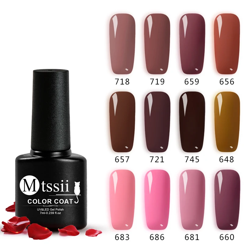 Mtssii 7ml UV Gel Nail Polish Coffee Gray Red Series Nail Varnish Semi-Permanent Nail Gel Polish Long-lasting Gel Lacquer
Mtssii 7ml UV Gel Nail Polish Coffee Gray Red Series Nail Varnish Semi-Permanent Nail Gel Polish Long-lasting Gel Lacquer