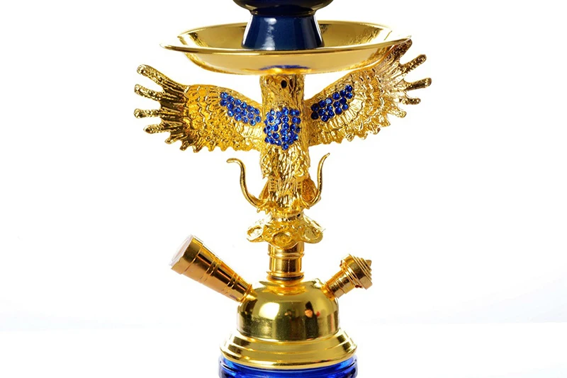 Pumpkin Hookah Nargile Smoking Set 28cm Tall Sheesha Smoker Goza Hubbly Hubbly Water Pipe Disposable Mouthpieces and Tong (4)