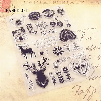 PANFELOU Christmas decorations Transparent Clear Silicone Stamp/Seal DIY scrapbooking/photo album Decorative clear stamp sheets
PANFELOU Christmas decorations Transparent Clear Silicone Stamp/Seal DIY scrapbooking/photo album Decorative clear stamp sheets