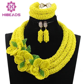 Fantastic Yellow African Beads Jewelry Set Wedding Crystal Flower Occassion Jewelry Necklace Set for Women Free Shipping QW1085
Fantastic Yellow African Beads Jewelry Set Wedding Crystal Flower Occassion Jewelry Necklace Set for Women Free Shipping QW1085
