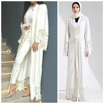 Lace Muslim Maxi Dress Abaya Embroidery Cardigan Jilbab Pearl Robe Dubai Kimono Middle East Eid Ramadan Turkish Islamic Clothing
Lace Muslim Maxi Dress Abaya Embroidery Cardigan Jilbab Pearl Robe Dubai Kimono Middle East Eid Ramadan Turkish Islamic Clothing