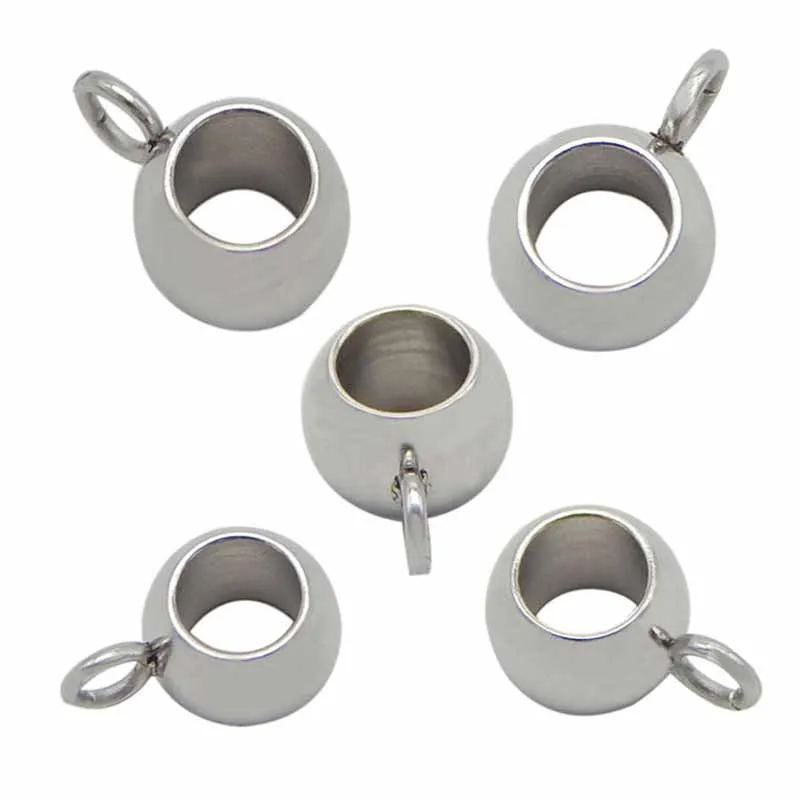 10pcs/lot Large Hole Stainless Steel Charm Connectors 8.5x6mm Bracelet Beads Bails Pendant Spacer DIY Jewelry Making Findings
10pcs/lot Large Hole Stainless Steel Charm Connectors 8.5x6mm Bracelet Beads Bails Pendant Spacer DIY Jewelry Making Findings