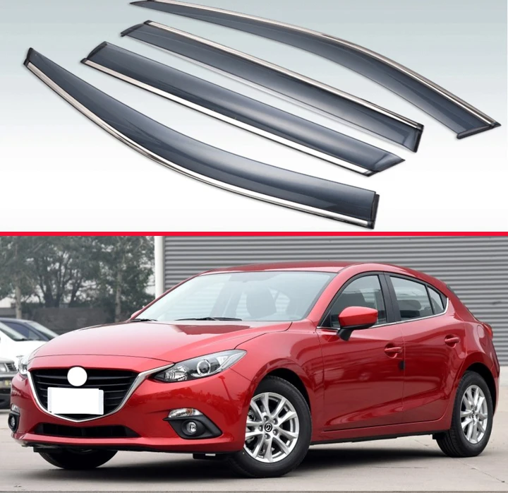 Пластиковый Наружный козырек для Mazda 3 M3 Axela Hatchback 2014 2015 2016 2017|Навесы и укрытия| |