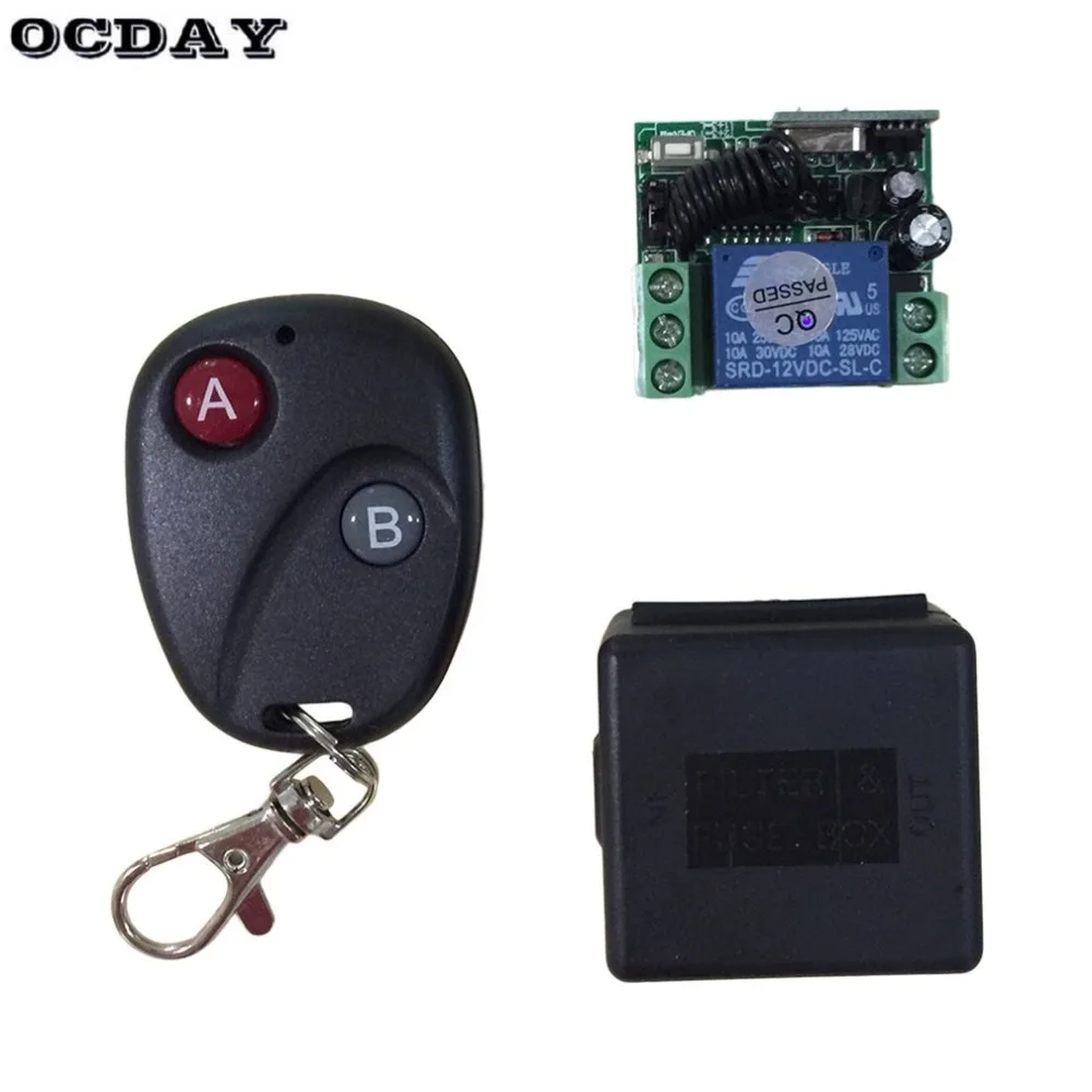 OCDAY Relay DC 12V 7A 1CH wireless RF Remote Control Switch Transmitter+ Receiver For Access/door Control System
OCDAY Relay DC 12V 7A 1CH wireless RF Remote Control Switch Transmitter+ Receiver For Access/door Control System