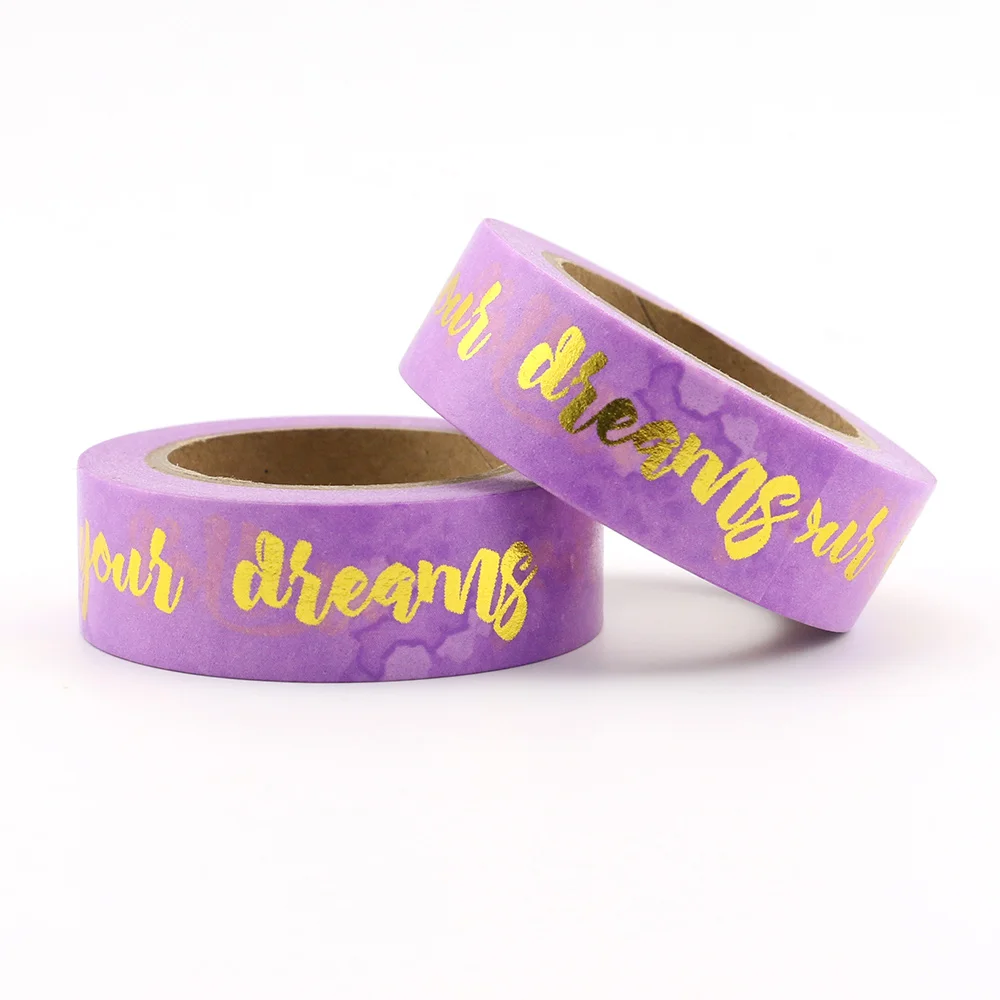 Foil Words Washi Tape Japanese 1.5*10meter "Follow your dreams" Tape Christmas Photo Album Diy Decorative Tapes
Foil Words Washi Tape Japanese 1.5*10meter "Follow your dreams" Tape Christmas Photo Album Diy Decorative Tapes