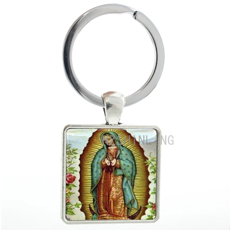 Our Lady of uadalupe keychain vintage Blessed Virgin Mary true religious men women keyring Christian faith key chain ring AA90
Our Lady of uadalupe keychain vintage Blessed Virgin Mary true religious men women keyring Christian faith key chain ring AA90