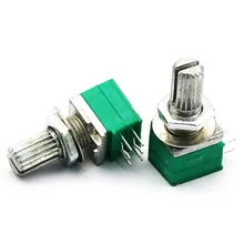 5 pièces/lot RK097G 5K 10K 20K 50K 100K 500K B5K avec un commutateur audio 6pin arbre 15mm amplificateur potentiomètre d'étanchéité en Stock(China)