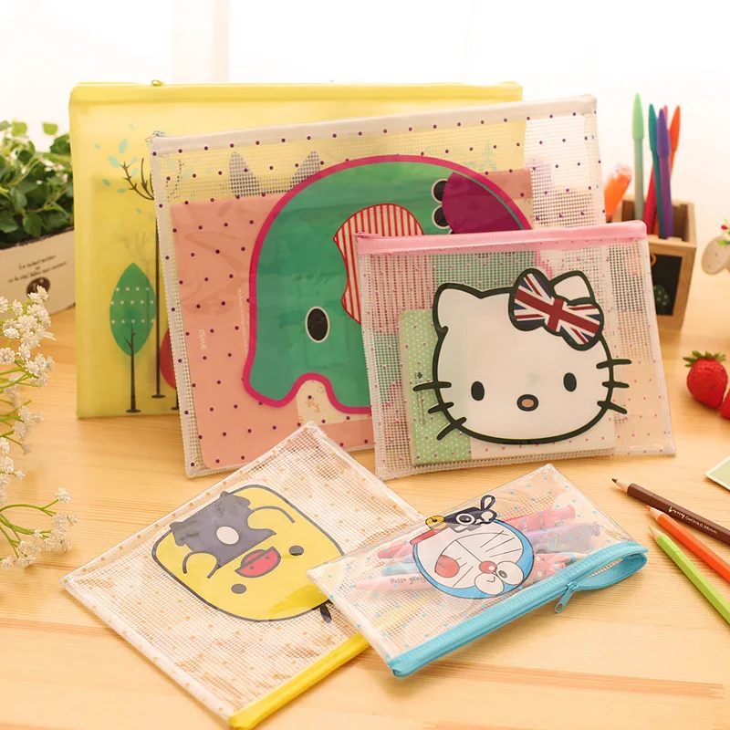 Cute Cartoon Totoro Hello Kitty Doraemon A4 A5 Mini Mesh Bag File Document Bag PVC File Folder Stationery School Office Supply
Cute Cartoon Totoro Hello Kitty Doraemon A4 A5 Mini Mesh Bag File Document Bag PVC File Folder Stationery School Office Supply