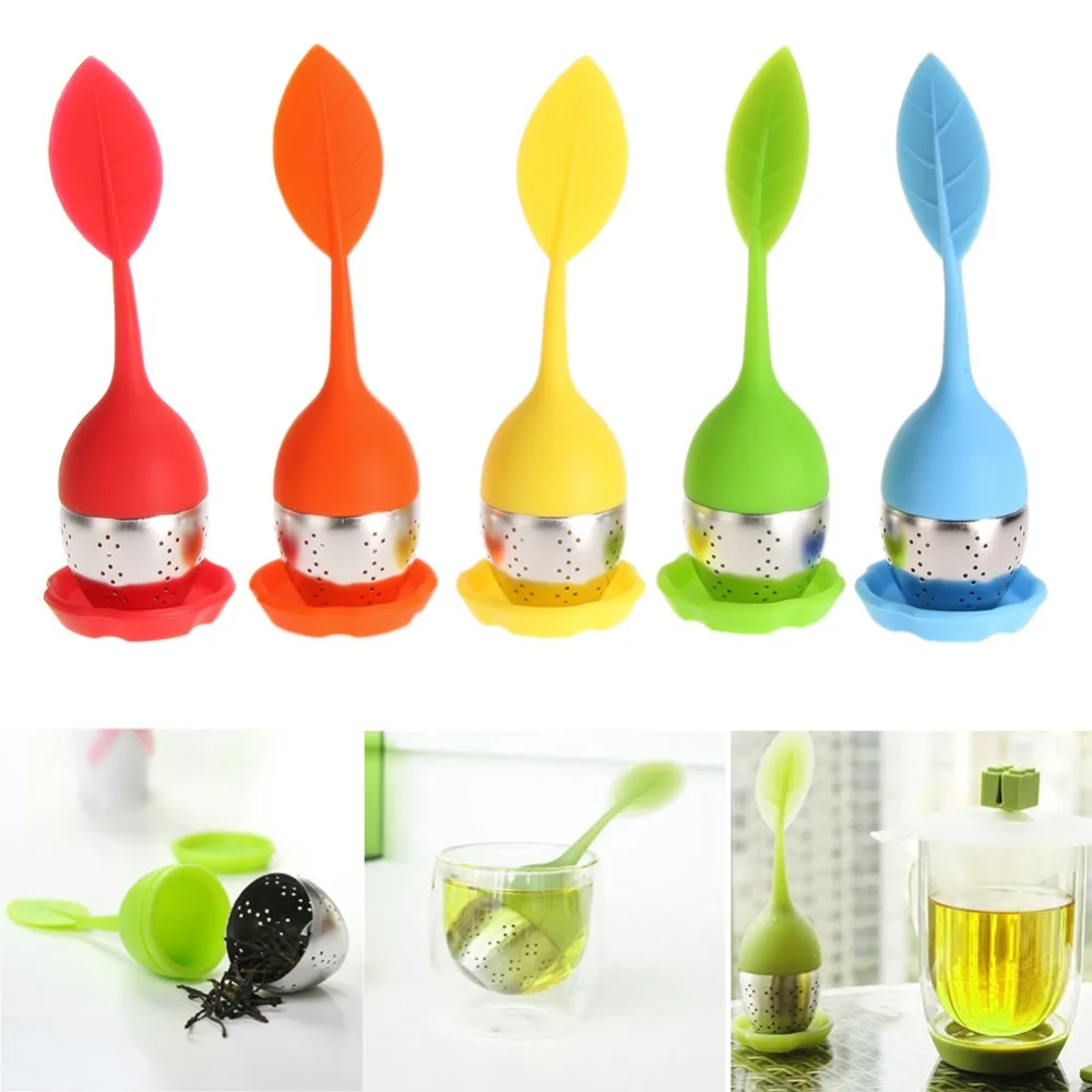 5 Colors Leaf Shaped Silicone Tea Infuser Strainer Coffee Tea Loose Leaf Herbal Spice Filter for Tea Pot Drinking Accessories
5 Colors Leaf Shaped Silicone Tea Infuser Strainer Coffee Tea Loose Leaf Herbal Spice Filter for Tea Pot Drinking Accessories