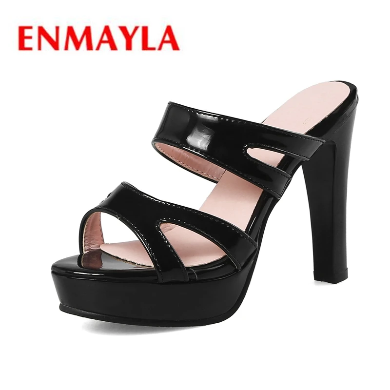 ENMAYLA 2018 Summer women platform high heel slip-on lady casual round toe thin heel sandals ZYL347
ENMAYLA 2018 Summer women platform high heel slip-on lady casual round toe thin heel sandals ZYL347
