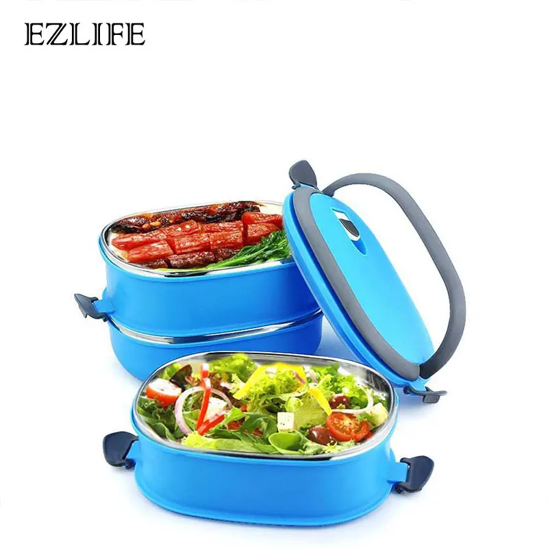 EZLIFE 1 2 3 Tier Stainless Steel Bento Lunch Boxs Japanese Insulated Thermo Lunchbox Thermal Metal Food Container Handle
EZLIFE 1 2 3 Tier Stainless Steel Bento Lunch Boxs Japanese Insulated Thermo Lunchbox Thermal Metal Food Container Handle