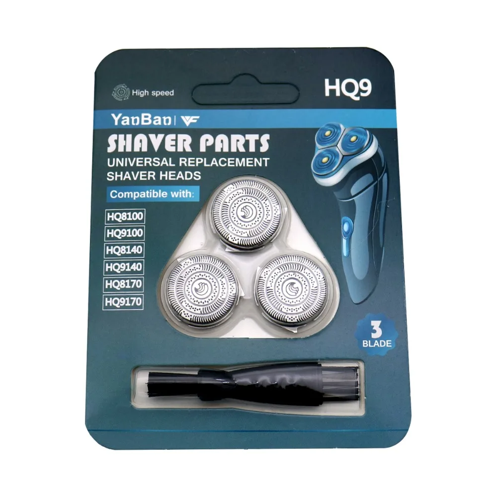 3pcs HQ9 Stainless Steel Replacement Razor Heads fit For Philips Norelco HQ9190 HQ9199 PT920 HQ8253 HQ8260 HQ8261 HQ8155 HQ8172 
3pcs HQ9 Stainless Steel Replacement Razor Heads fit For Philips Norelco HQ9190 HQ9199 PT920 HQ8253 HQ8260 HQ8261 HQ8155 HQ8172