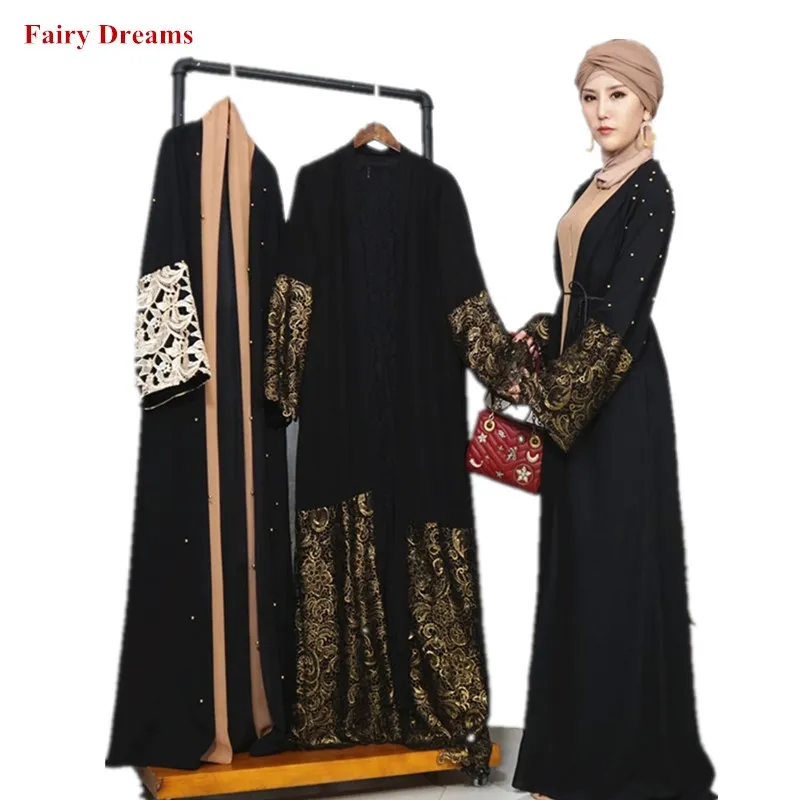 Front Open Black Abaya Kimono Dubai Women Muslim Dress Hijab Caftan Bangladesh Turkey Turkish Bolero Lace Islamic Clothing 2019
Front Open Black Abaya Kimono Dubai Women Muslim Dress Hijab Caftan Bangladesh Turkey Turkish Bolero Lace Islamic Clothing 2019