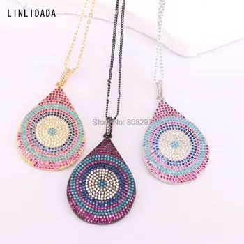 5Pcs Latest Fashion Jewelry Pave CZ Cubic Zirconia Water Drop Pendant Necklaces for Women
5Pcs Latest Fashion Jewelry Pave CZ Cubic Zirconia Water Drop Pendant Necklaces for Women