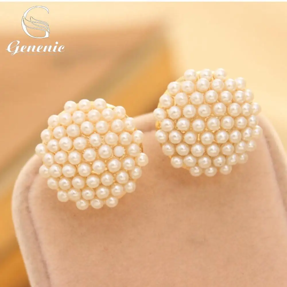 1 Pair NEW Arrival Fashion Popular Hot Sale Women White Beads Pearl Earrings Ear Studs Piercing Jewelry
1 Pair NEW Arrival Fashion Popular Hot Sale Women White Beads Pearl Earrings Ear Studs Piercing Jewelry