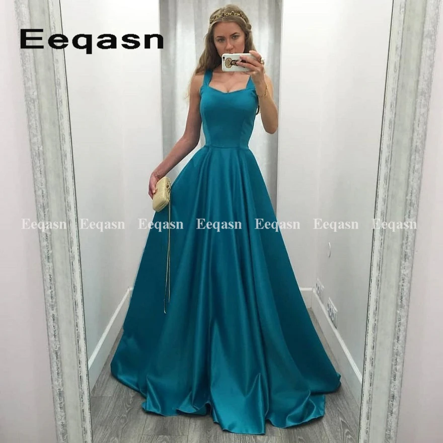 Sleeveless A-Line Long Prom Dresses 2019 Stretch Satin Formal Party Dress Elegant A-line vestidos de fiesta de noche
Sleeveless A-Line Long Prom Dresses 2019 Stretch Satin Formal Party Dress Elegant A-line vestidos de fiesta de noche