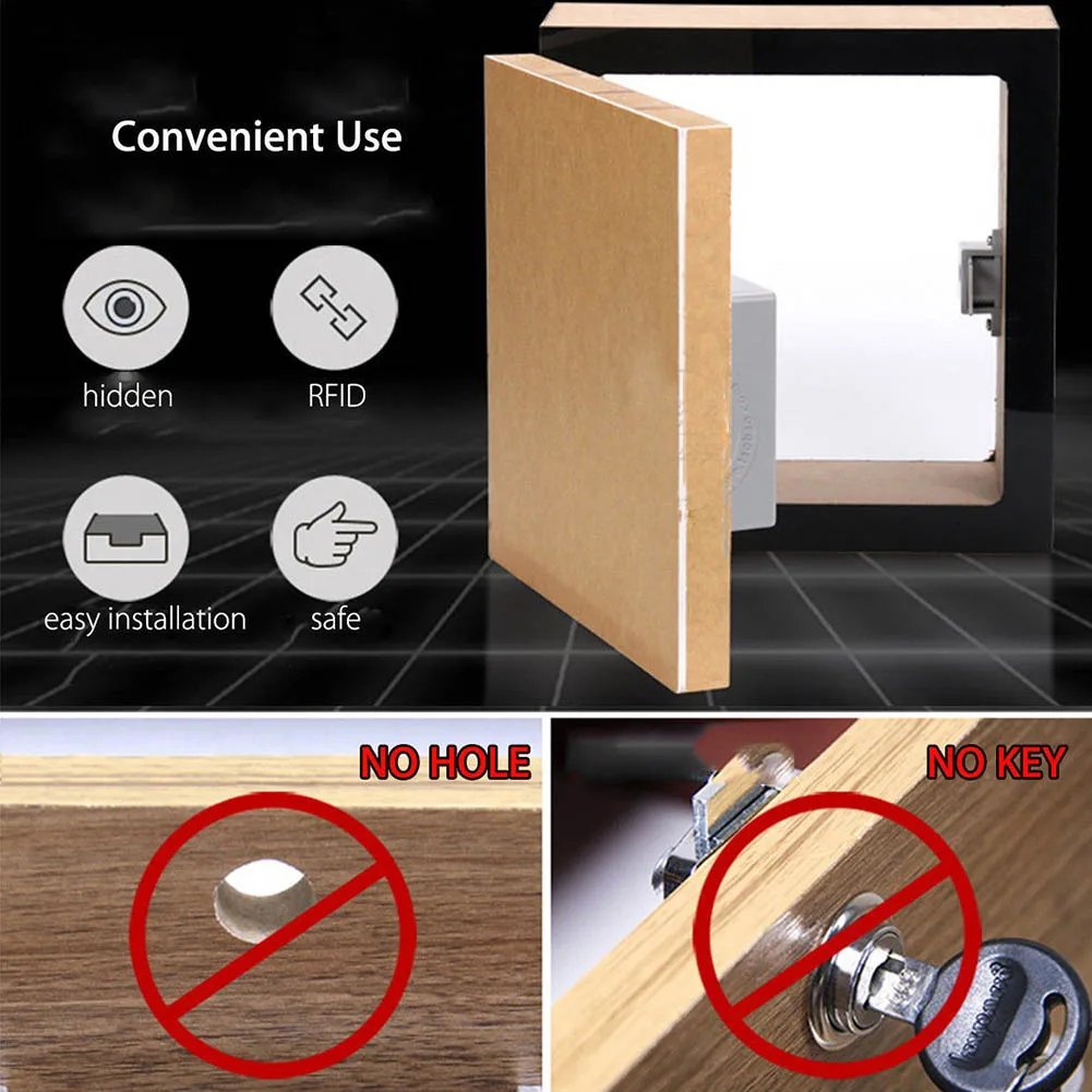 Battery RFID Cabinet Drawer Lock DIY Digital Portable Keyless Durable Without Perforate Hole LB88
Battery RFID Cabinet Drawer Lock DIY Digital Portable Keyless Durable Without Perforate Hole LB88