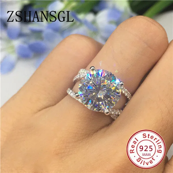 Luxury 925 Sterling Silver Round Shape 6 Claws Rings with Clear Big CZ Cross Infinity Finger Rings for Women ANNIVERSARY SALE
Luxury 925 Sterling Silver Round Shape 6 Claws Rings with Clear Big CZ Cross Infinity Finger Rings for Women ANNIVERSARY SALE