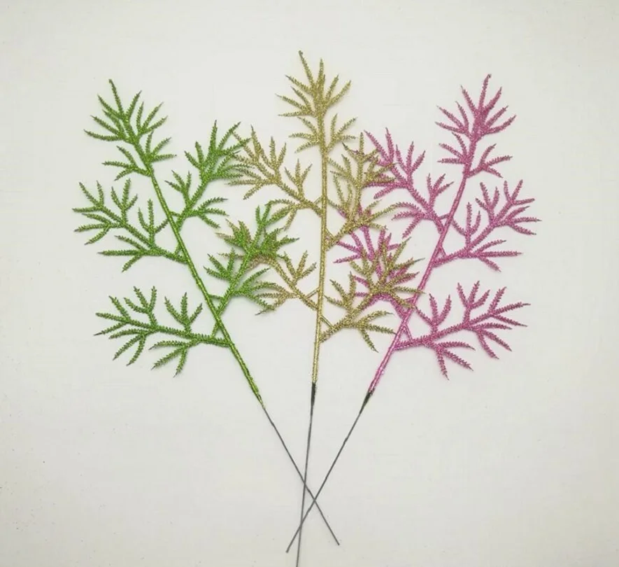 20pcs 42cm Glitter Powder Paw Shape Leaf Branch Flower Arrangement For Wedding Christmas Party Tree Venun Hanging Decoration
20pcs 42cm Glitter Powder Paw Shape Leaf Branch Flower Arrangement For Wedding Christmas Party Tree Venun Hanging Decoration