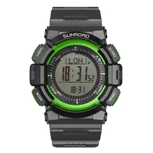 SUNROAD Men's Sports Digital Watches-Compass Barometer Altimeter Pedometer Green Clock Relogio Digital Wristwatches
SUNROAD Men's Sports Digital Watches-Compass Barometer Altimeter Pedometer Green Clock Relogio Digital Wristwatches