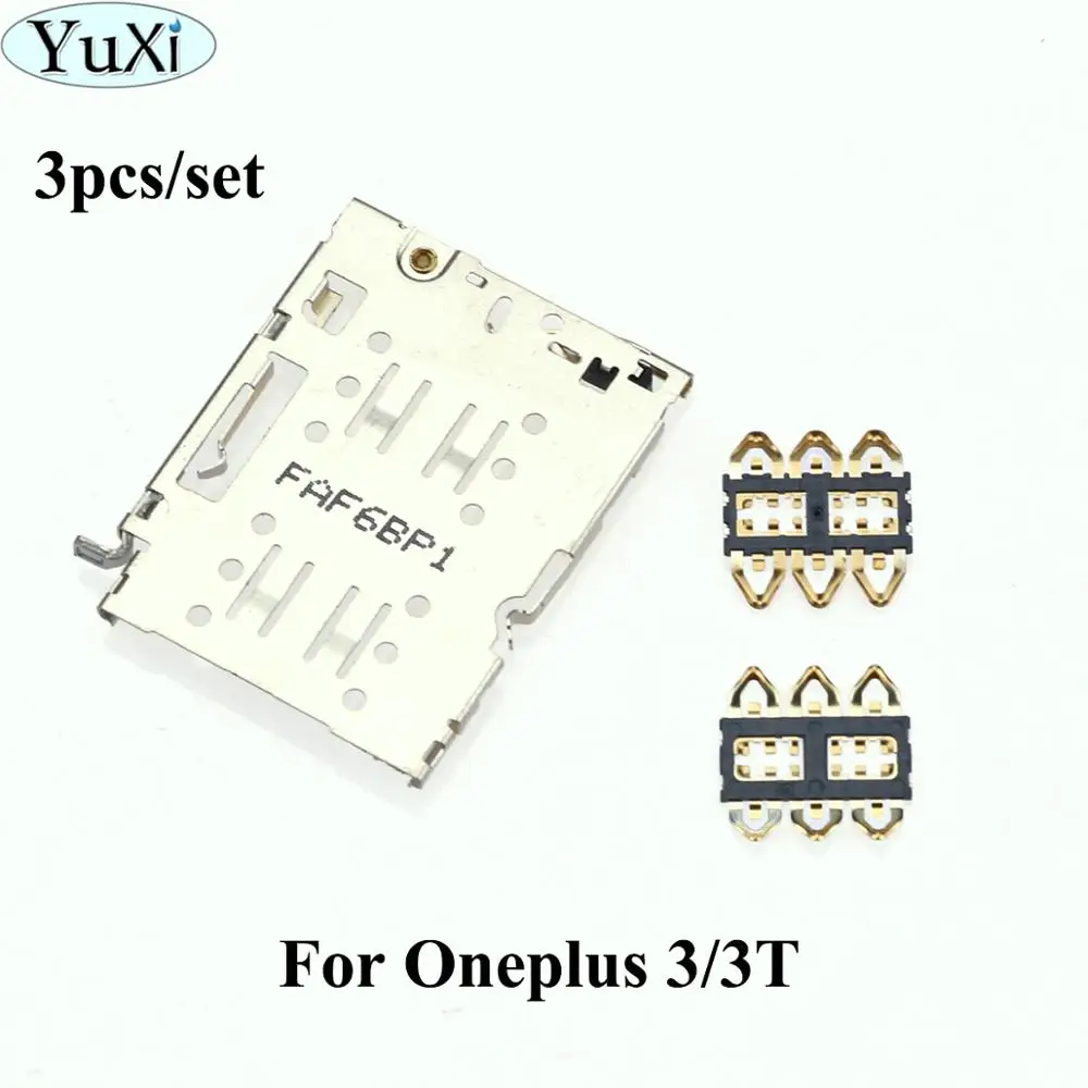 YuXi For Oneplus 3 3T A3000 A3003 A3010 Sim Card Reader Holder Pins Tray Slot Part for Oneplus3
YuXi For Oneplus 3 3T A3000 A3003 A3010 Sim Card Reader Holder Pins Tray Slot Part for Oneplus3
