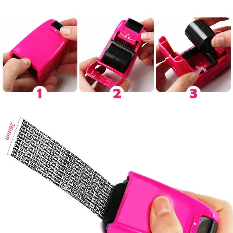 Creative Data Protection Roller Stamp Identity Privacy Protector Stamp 5 Colors Information Coverage Data Protection Roller
Creative Data Protection Roller Stamp Identity Privacy Protector Stamp 5 Colors Information Coverage Data Protection Roller