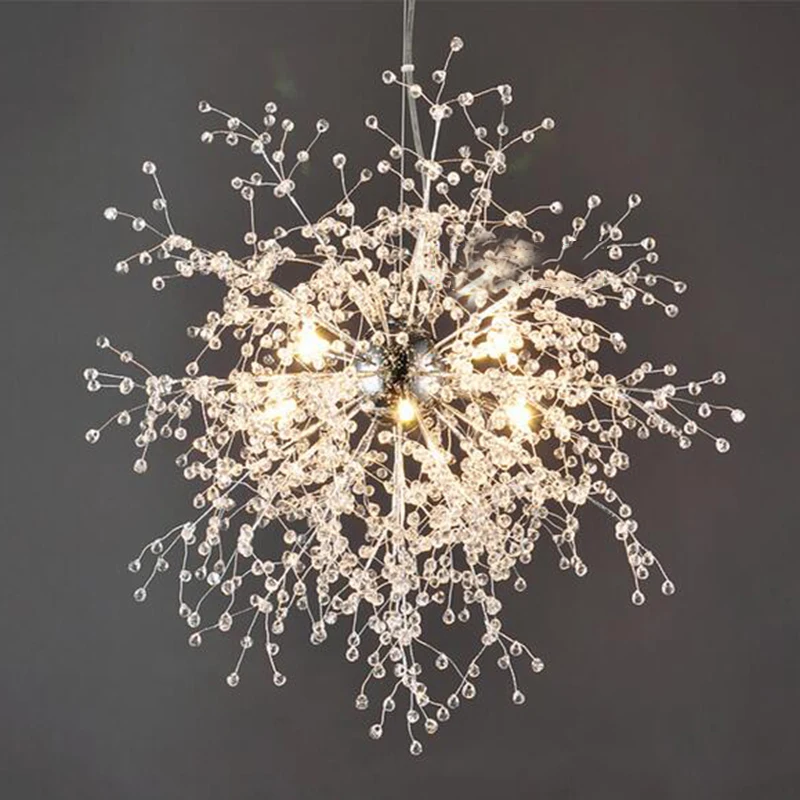 Modern Firework Chandeliers Lighting Crystal Light Dandelion Hanging Lamp for Bedroom Kitchen Dining Room
Modern Firework Chandeliers Lighting Crystal Light Dandelion Hanging Lamp for Bedroom Kitchen Dining Room