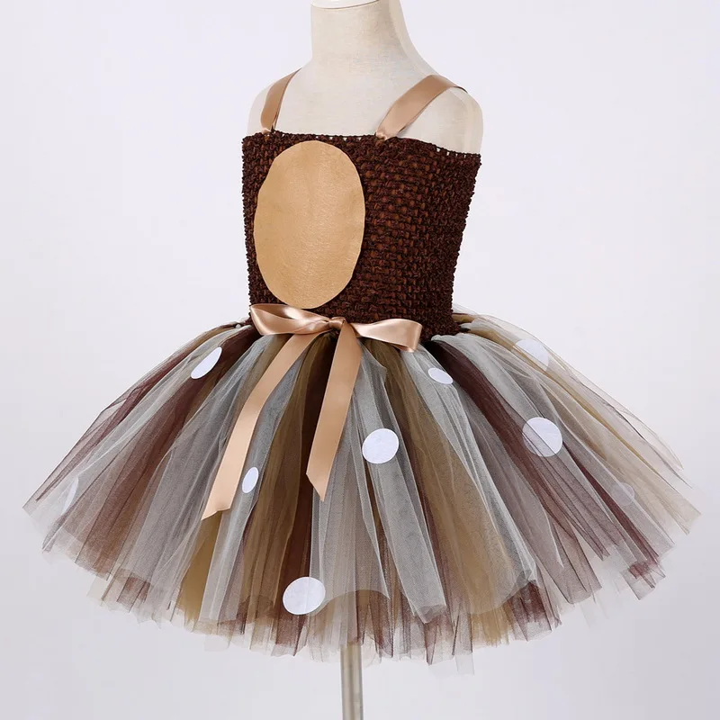 Cosplay&ware Little Girls Christmas Eve Xmas Dress Up Party Dresses Santa Reindeer Costume Tutu Mesh With Headband 18 Cosplay&ware Little Girls Christmas Eve Xmas Dress Up Party Dresses Santa Reindeer Costume Tutu Mesh With Headband -Cosplayware Store