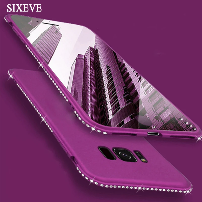 SIXEVE Diamond Silicone Cell Phone Case For Samsung S8 Plus S9 + S7 Edge Note 8 Soft Matte TPU For Samsung Galaxy S9Plus S8Plus
SIXEVE Diamond Silicone Cell Phone Case For Samsung S8 Plus S9 + S7 Edge Note 8 Soft Matte TPU For Samsung Galaxy S9Plus S8Plus