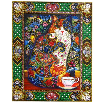 Special Shape Diamond Painting Christmas Cat Diamond Embroidery Animal Paint With Diamond Cup Picture Of Rhinestones 30x40cm
Special Shape Diamond Painting Christmas Cat Diamond Embroidery Animal Paint With Diamond Cup Picture Of Rhinestones 30x40cm