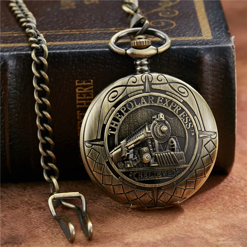 Unique Carving Vintage Train Bronze Roman Dial Mehanical Pocket Watch FOB Chain Smooth Hand Wind Mechanical Mens Womens Watches
Unique Carving Vintage Train Bronze Roman Dial Mehanical Pocket Watch FOB Chain Smooth Hand Wind Mechanical Mens Womens Watches