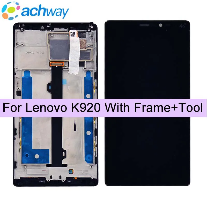 6.0" For Lenovo K920 Vibe Z2 Pro LCD Display Touch Screen Digitizer Assembly 2560x1440 + Frame For Lenovo Z2 Display Replacement
6.0" For Lenovo K920 Vibe Z2 Pro LCD Display Touch Screen Digitizer Assembly 2560x1440 + Frame For Lenovo Z2 Display Replacement