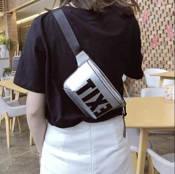 Fashion Silver Grey Letter Print Fashion Korean Women Crossbody Waist Chest Bag Streetwear Hip Hop Dance Travel Workout Mini Fit
Fashion Silver Grey Letter Print Fashion Korean Women Crossbody Waist Chest Bag Streetwear Hip Hop Dance Travel Workout Mini Fit