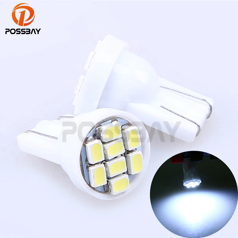 POSSBAY Super Bright 2 Pcs 8SMD T10 1206 Dome Index Car LED Lamp Bulbs Wedge White Light DC12V Car Styling
POSSBAY Super Bright 2 Pcs 8SMD T10 1206 Dome Index Car LED Lamp Bulbs Wedge White Light DC12V Car Styling