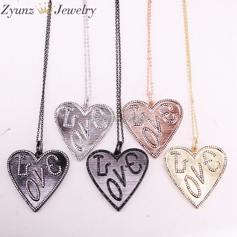 5 Strands ZYZ316-5415 Micro pave cz Romantic Heart Pendant Necklaces Jewelry for women fashion chain gift delicates necklaces
5 Strands ZYZ316-5415 Micro pave cz Romantic Heart Pendant Necklaces Jewelry for women fashion chain gift delicates necklaces