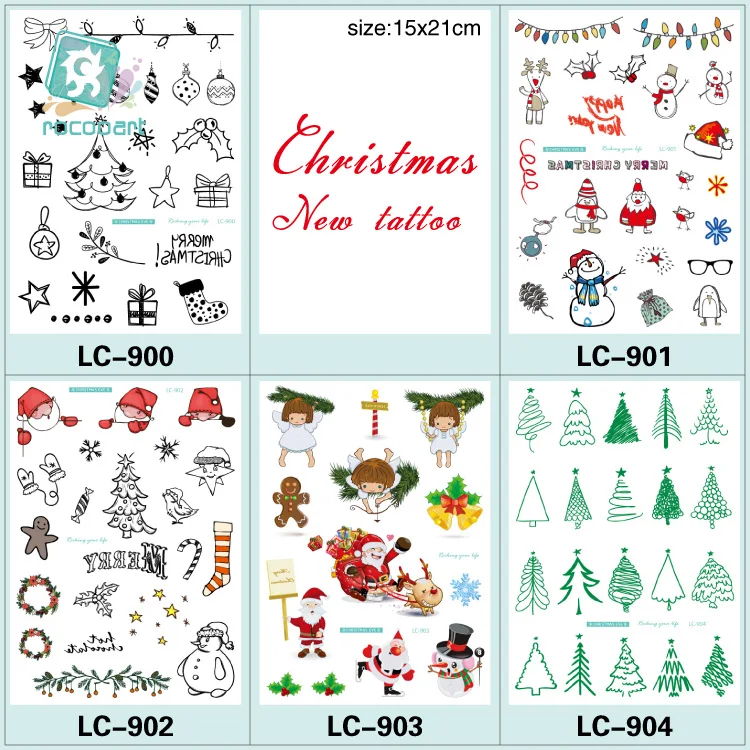 LC-900-904 Body Art Merry Christmas Elements Large Tatoo Sticker New Year Cartoon Temporary Fake Flash Tattoo Stickers Taty
LC-900-904 Body Art Merry Christmas Elements Large Tatoo Sticker New Year Cartoon Temporary Fake Flash Tattoo Stickers Taty