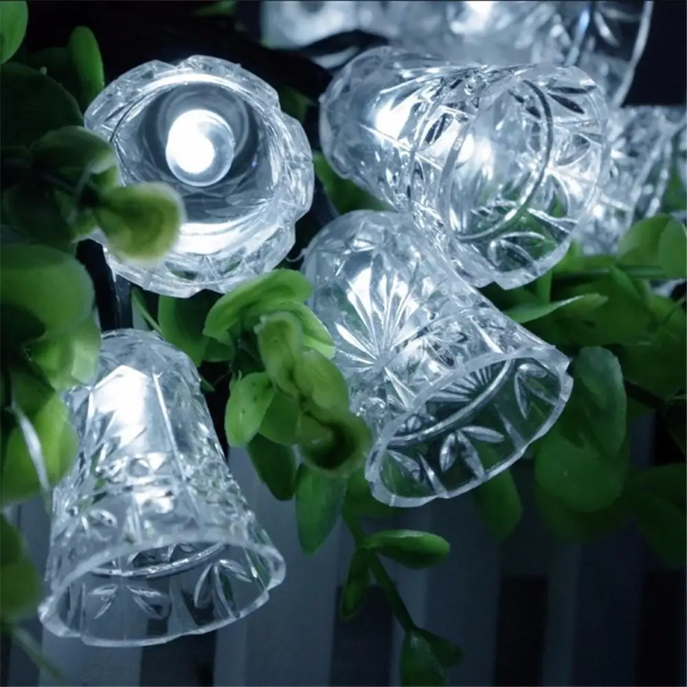 Bell lights 5m 20LED solar powered bell string light outdoor xmas party garden decor Bell lights 5m 20LED solar powered bell string light outdoor xmas party garden decor