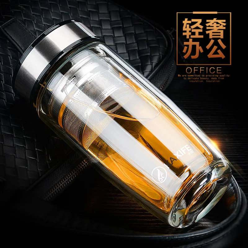 Modern and High-grade with Double Glass Water Bottle Fox Thread with Tea Infuser Water Bottle with 350ml for People Life
Modern and High-grade with Double Glass Water Bottle Fox Thread with Tea Infuser Water Bottle with 350ml for People Life