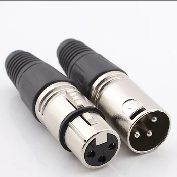 10pcs XLR Connector Three-core Swiss Card 3-Pin Male Card Faucet XLR Male Microphone Plug 3-pin Male and Female
10pcs XLR Connector Three-core Swiss Card 3-Pin Male Card Faucet XLR Male Microphone Plug 3-pin Male and Female